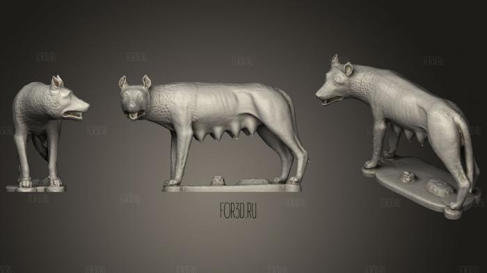 The Capitoline Wolf stl model for CNC